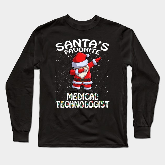 Santas Favorite Medical Technologist Christmas Long Sleeve T-Shirt by intelus